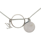 Louis Vuitton Monogram Ring Pendant Chain Silver — view 3