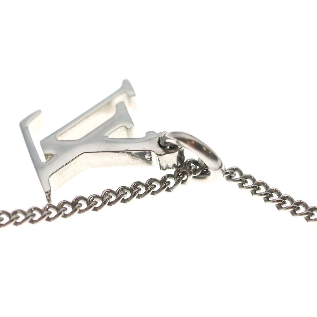 Louis Vuitton Monogram Ring Pendant Chain Silver — view 5