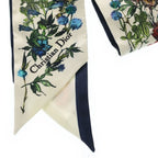 Dior D-millefiori Mitzah Flower Print Silk Twilly Scarf — view 3
