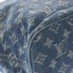 Louis Vuitton Monogram Denim Neverfull MM Hand Tote Bag Indigo — view 5