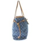 Louis Vuitton Monogram Denim Neverfull MM Hand Tote Bag Indigo — view 3
