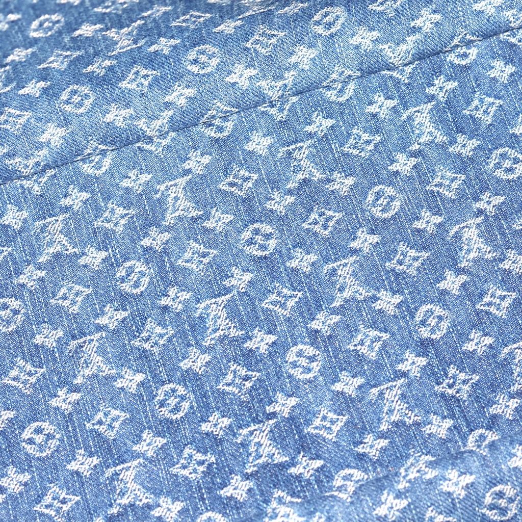 Louis Vuitton Monogram Denim Neverfull MM Hand Tote Bag Indigo — view 7