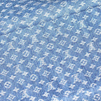 Louis Vuitton Monogram Denim Neverfull MM Hand Tote Bag Indigo — view 7