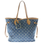 Louis Vuitton Monogram Denim Neverfull MM Hand Tote Bag Indigo