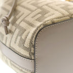 Fendi Zucca Pattern Montresor Canvas Leather 2-Way Bag Gold Beige — view 5