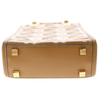 Fendi Sunshine Small Mini Shoulder Bag Brown Camel Leather Gold — view 4