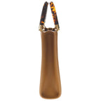 Fendi Sunshine Small Mini Shoulder Bag Brown Camel Leather Gold — view 3