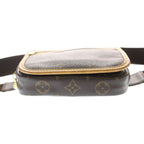 Louis Vuitton Monogram Bum Bag Bosfall Mini Brown Leather Gold — view 4