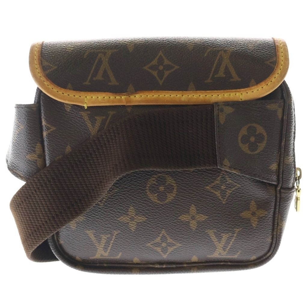 Louis Vuitton Monogram Bum Bag Bosfall Mini Brown Leather Gold — view 2