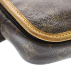 Louis Vuitton Monogram Bum Bag Bosfall Mini Brown Leather Gold — view 5