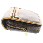 Louis Vuitton Monogram Bum Bag Bosfall Mini Brown Leather Gold — view 3