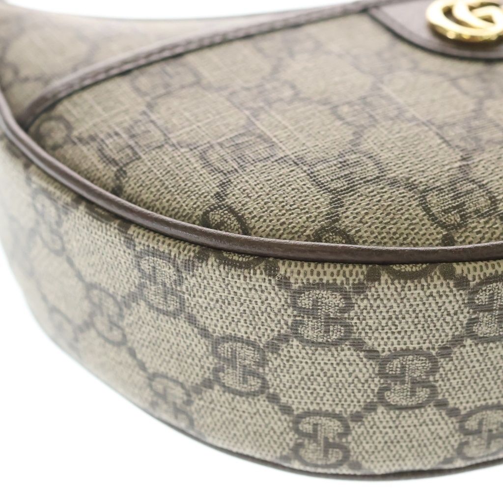 Gucci Ophidia GG Supreme Leather Shoulder Bag Beige Brown — view 5
