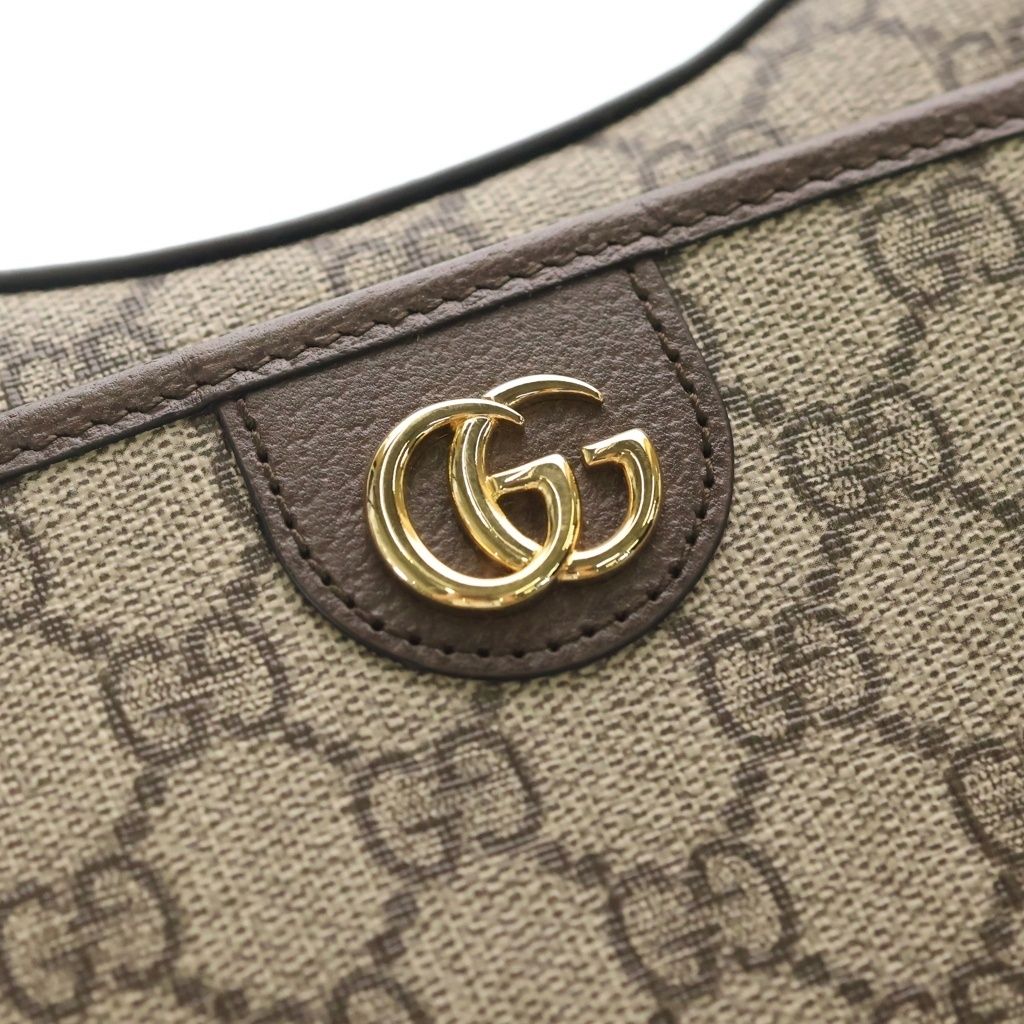 Gucci Ophidia GG Supreme Leather Shoulder Bag Beige Brown — view 6