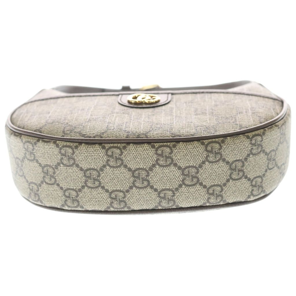 Gucci Ophidia GG Supreme Leather Shoulder Bag Beige Brown — view 4