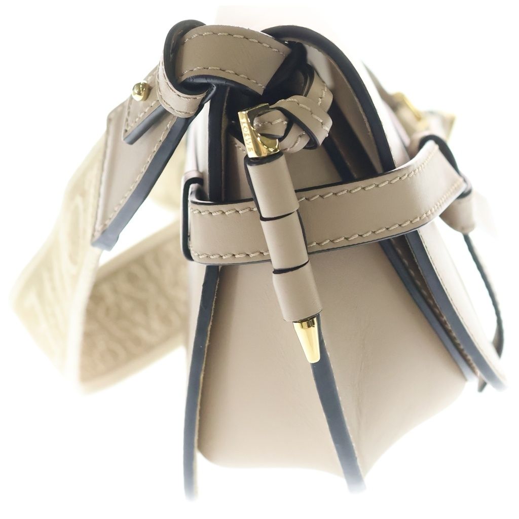 Loewe Gate Dual Small Anagram Logo Leather Shoulder Bag Beige — view 3