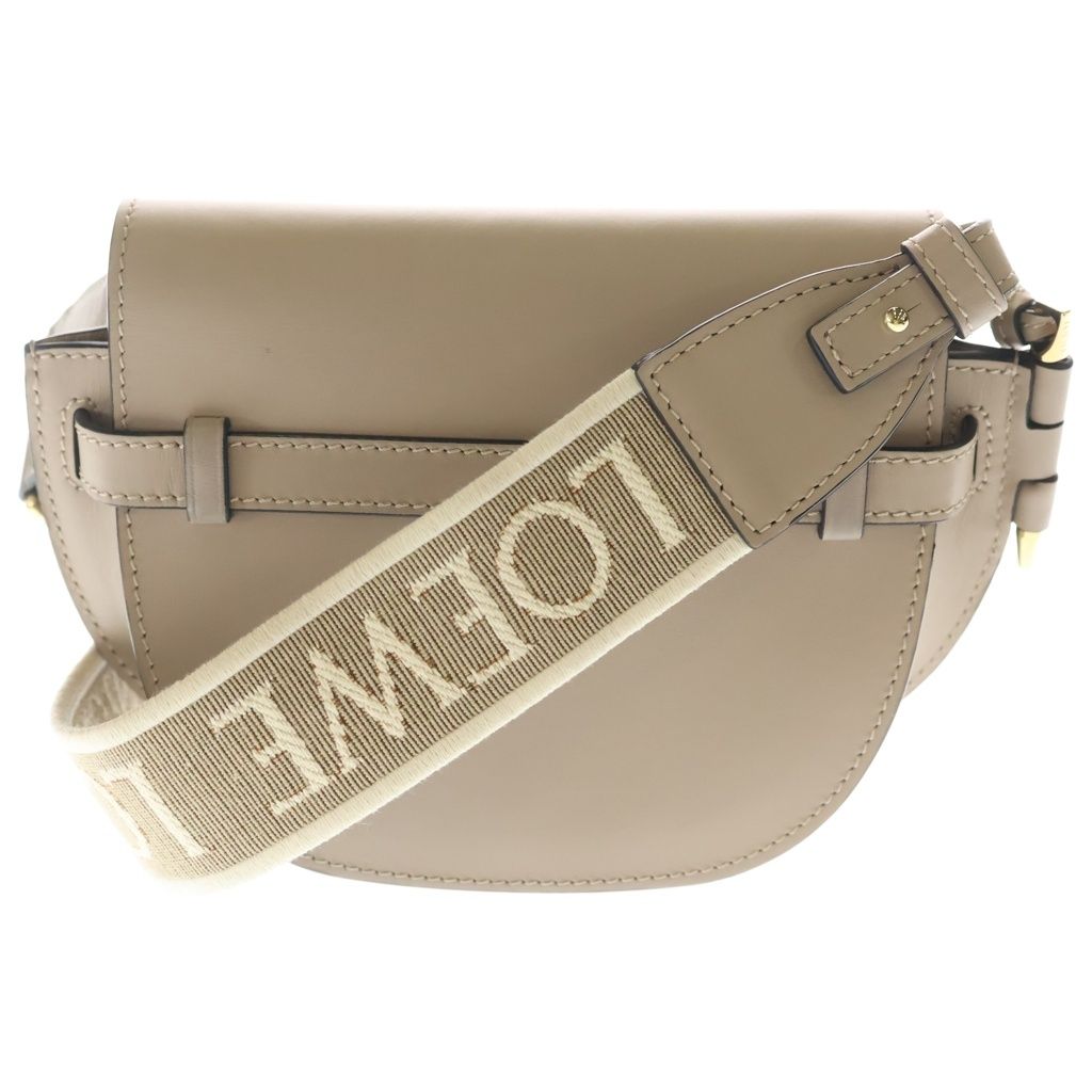 Loewe Gate Dual Small Anagram Logo Leather Shoulder Bag Beige — view 2