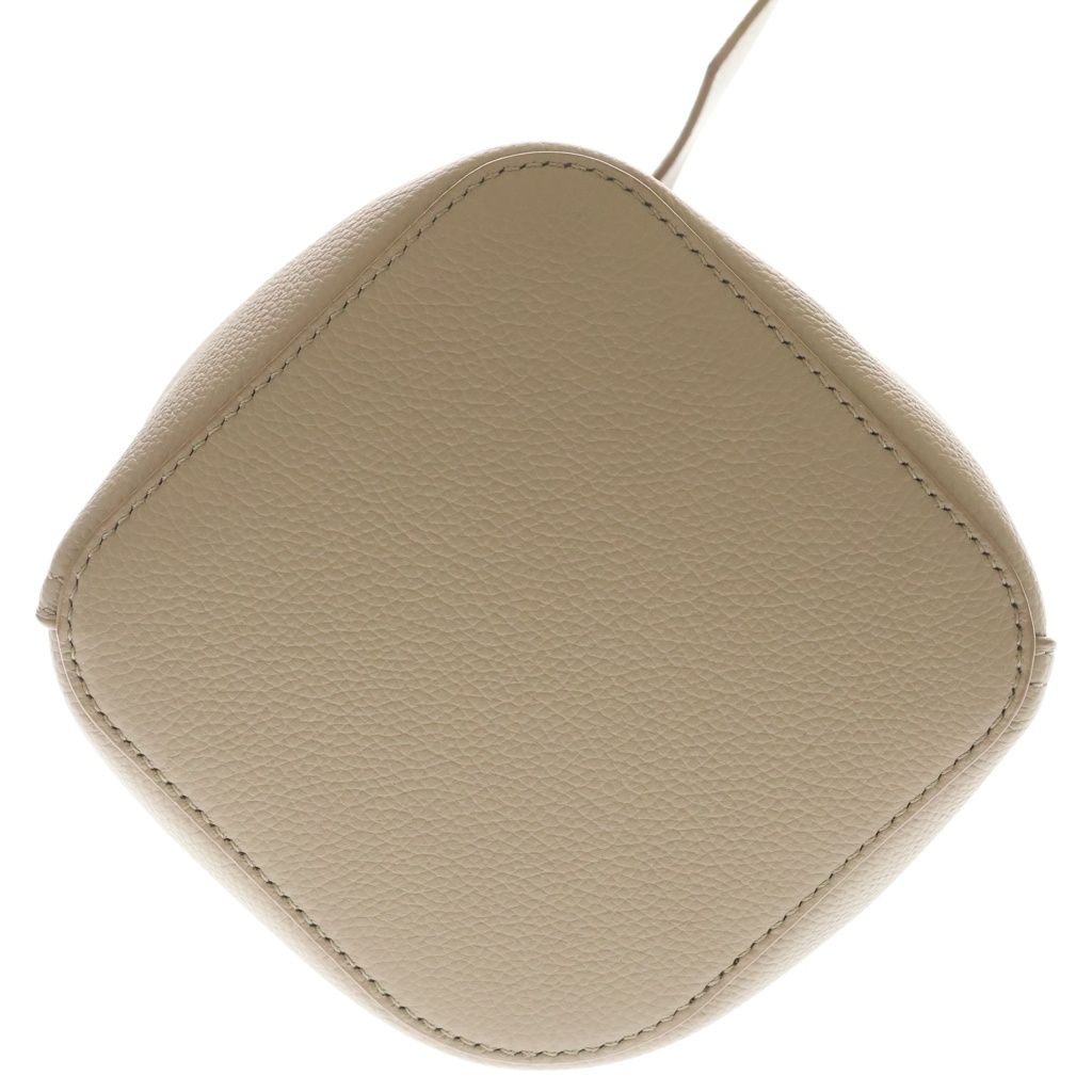 Loewe Pebble Bucket Mini Leather Handbag Gold Beige — view 4