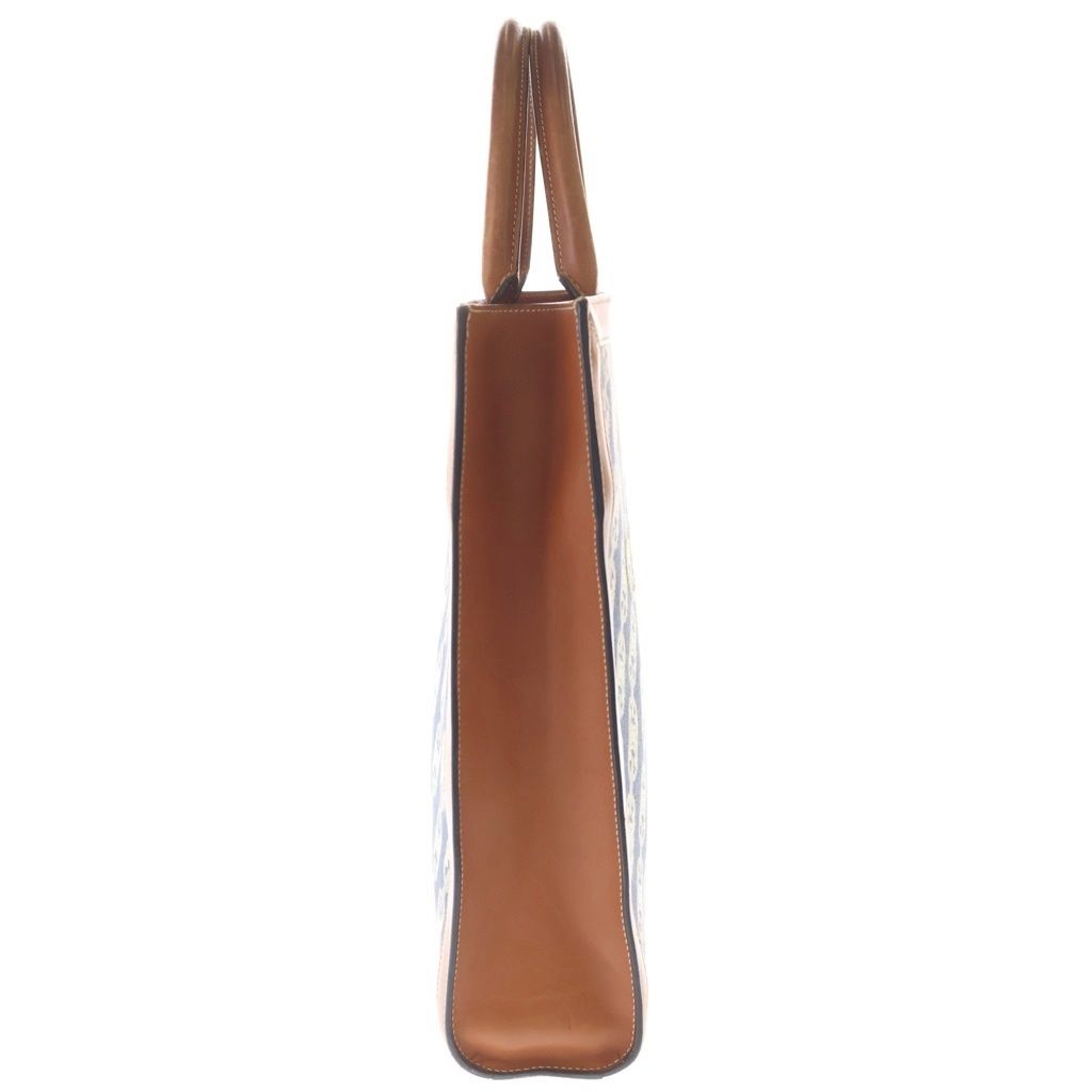 Celine Triomphe Small Vertical Cover 2-Way Shoulder Bag Tote Indigo Blue Gold — view 3