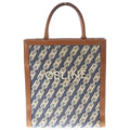 Celine Triomphe Small Vertical Cover 2-Way Shoulder Bag Tote Indigo Blue Gold