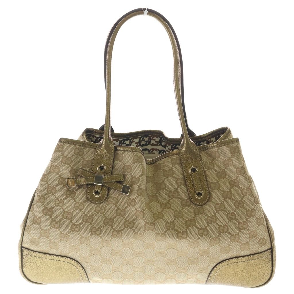 Gucci Princy Tote Bag Gold Leather