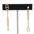 Hermes Chaine D'ancre Chaos Diamond Earrings
