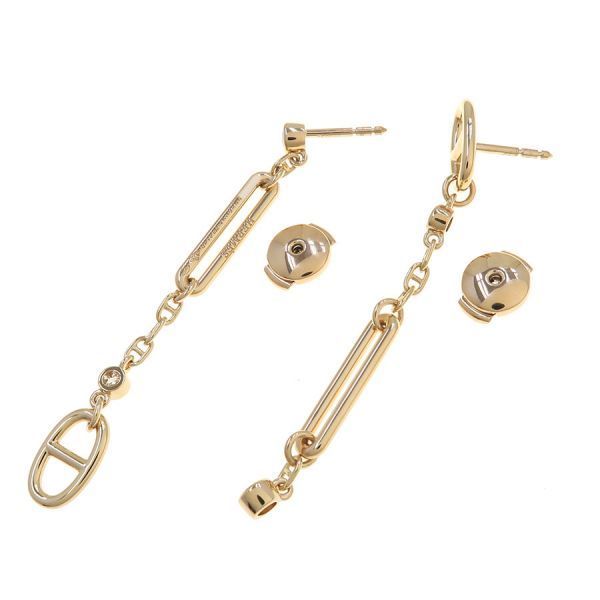 Hermes Chaine D'ancre Chaos Diamond Earrings — view 6