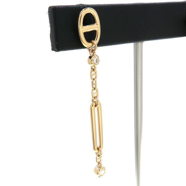 Hermes Chaine D'ancre Chaos Diamond Earrings — view 4