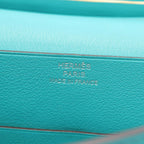Hermes Pouch Tutti Frutti Blue Paon Lime Leather — view 4
