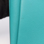 Hermes Pouch Tutti Frutti Blue Paon Lime Leather — view 7