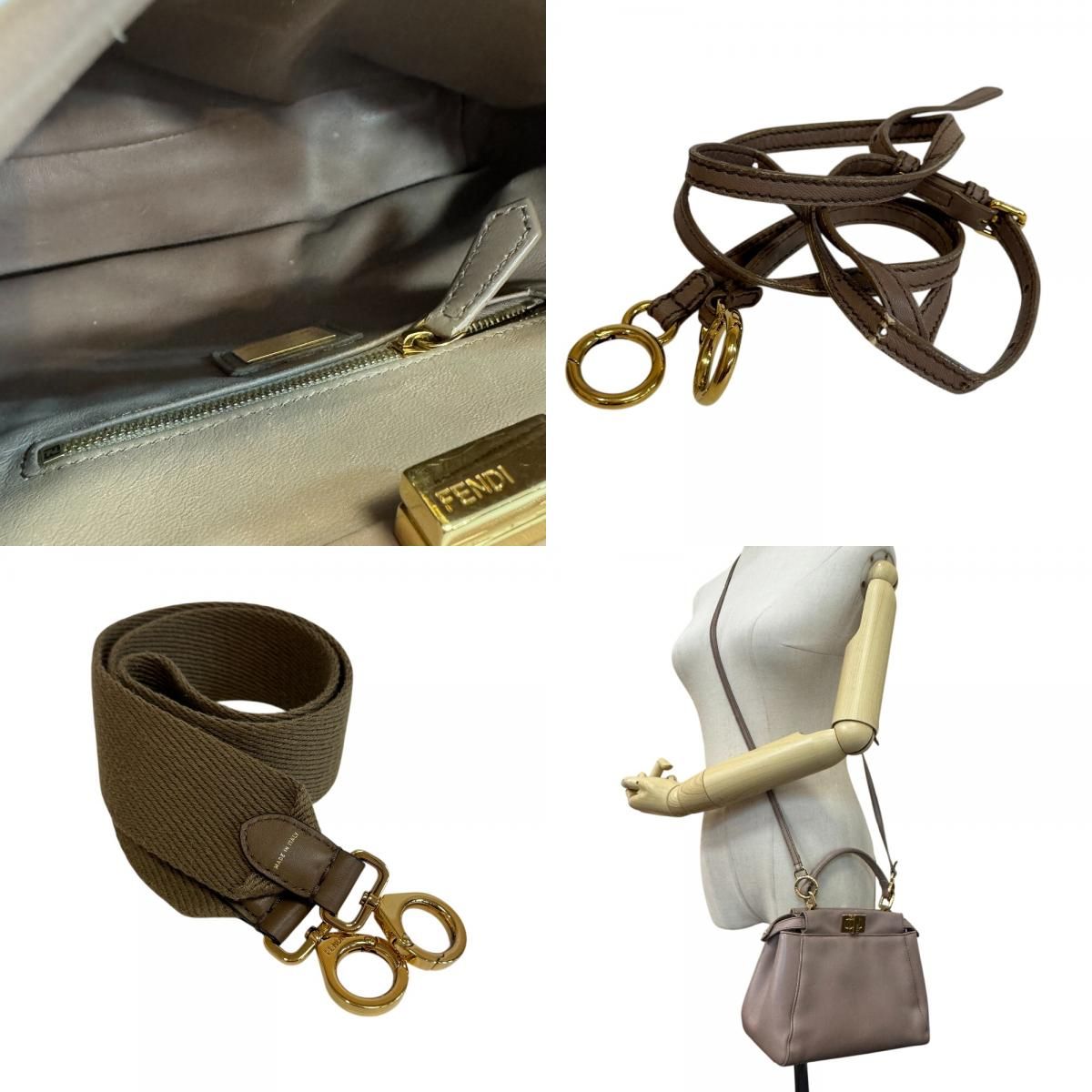 Fendi 2-Way Shoulder Mini Peekaboo Handbag — view 8