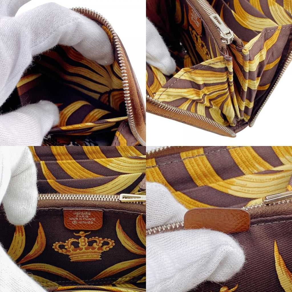 Hermes Compact Wallet Lion Azap Silk in Coin Purse — view 8