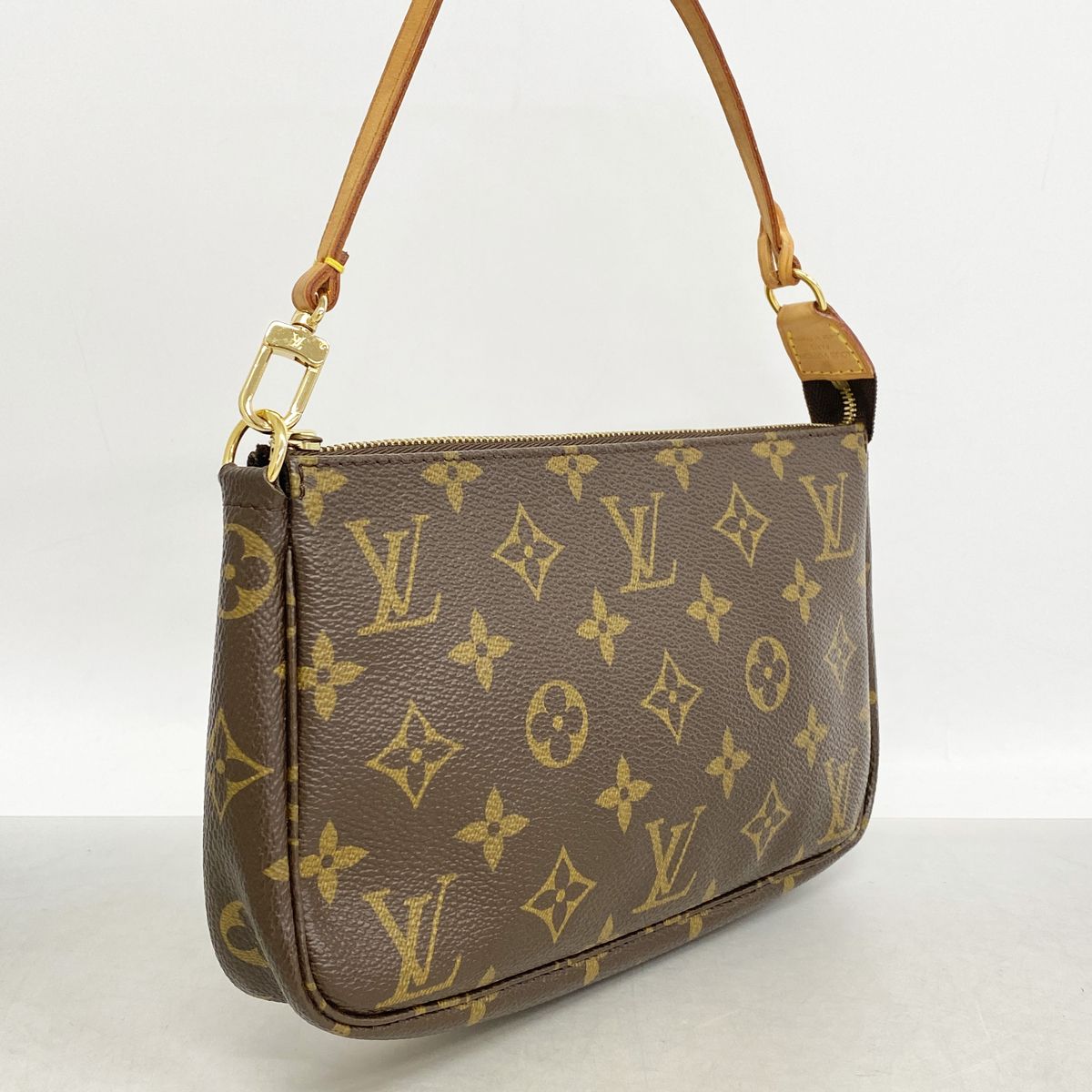 Louis Vuitton Pouch Monogram Pochette Accessory Soir Brown — view 2