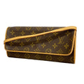Louis Vuitton Shoulder Bag Monogram Pochette Twin GM Brown