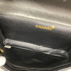 Chanel Shoulder Bag Quilted Double Face Lambskin Black Gold — view 4