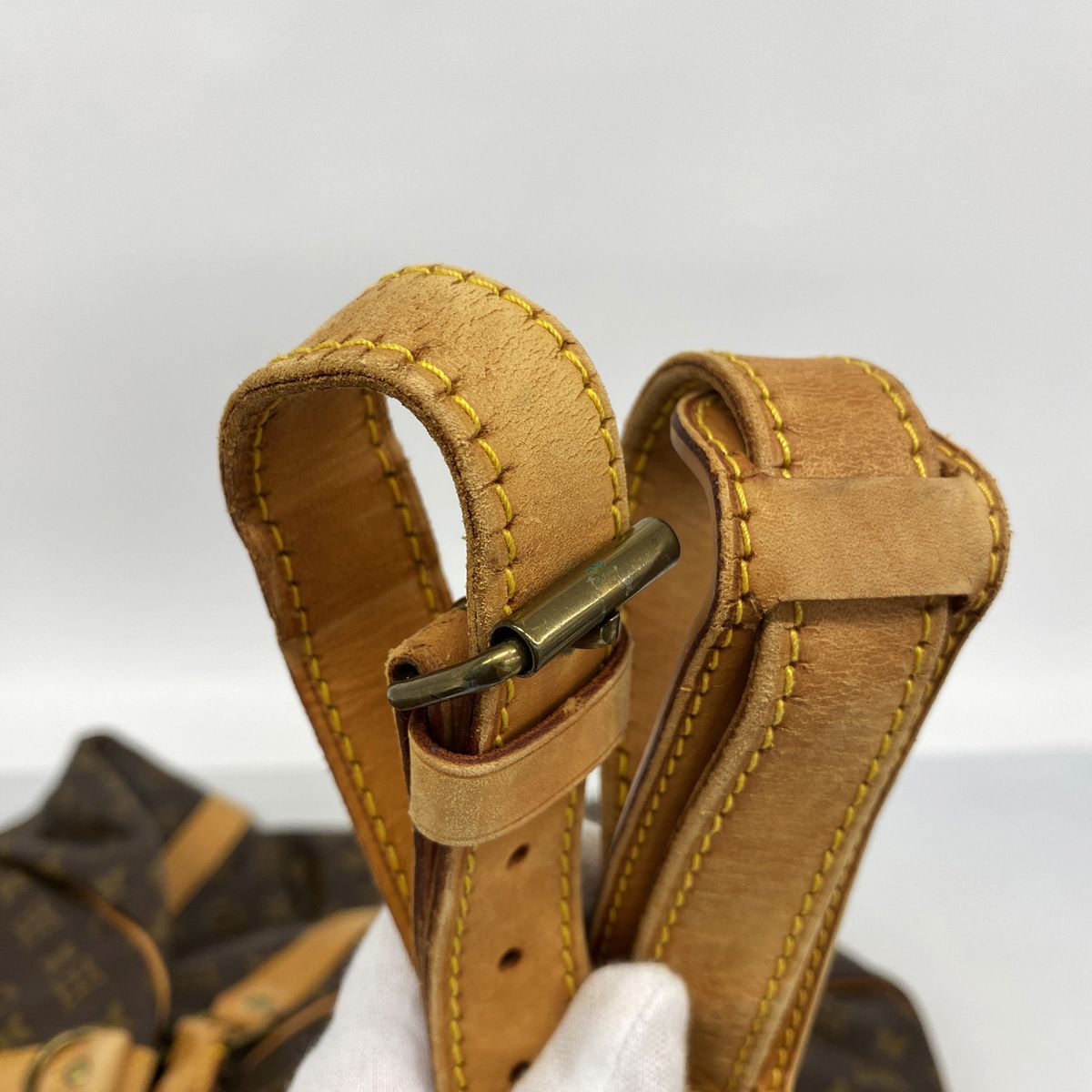 Louis Vuitton Boston Bag Monogram Keepall Bandouliere 60 Brown — view 8
