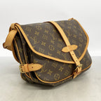 Louis Vuitton Shoulder Bag Monogram Saumur 30 Brown — view 2