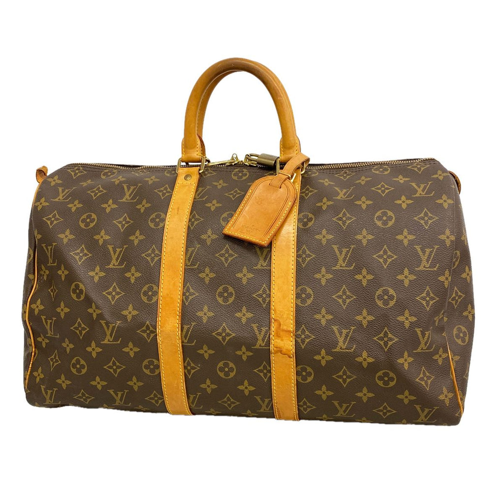 Louis Vuitton Boston Bag Monogram Keepall 45 Brown