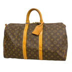 Louis Vuitton Boston Bag Monogram Keepall 45 Brown
