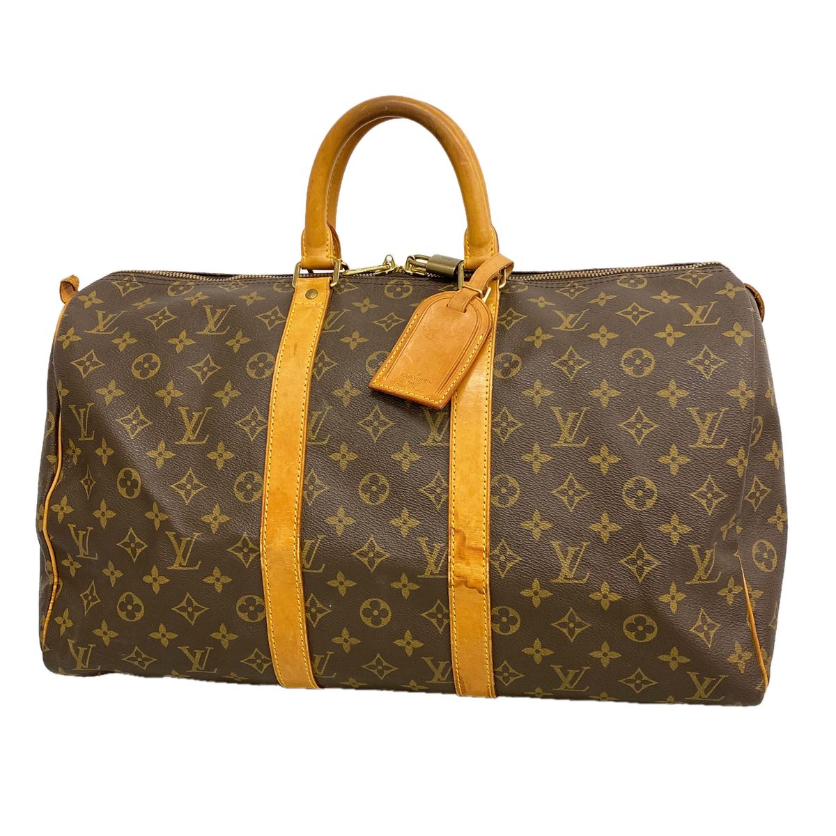 Louis Vuitton Boston Bag Monogram Keepall 45 Brown
