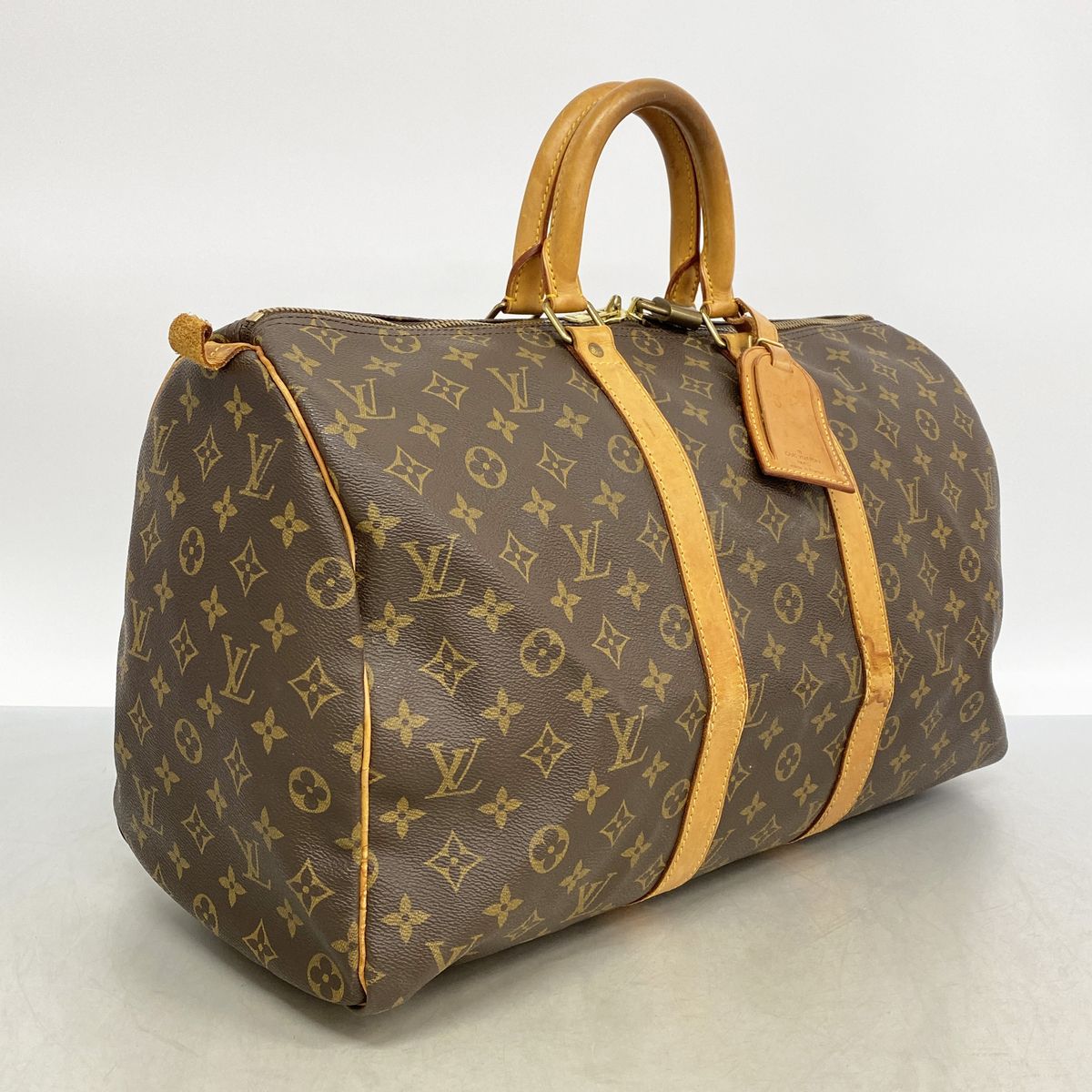 Louis Vuitton Boston Bag Monogram Keepall 45 Brown — view 2