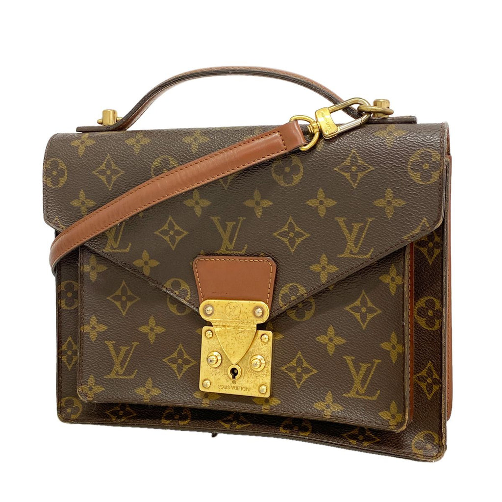 Louis Vuitton Handbag Monogram Monceau 26 Brown 2-Way Bag