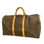 Louis Vuitton Boston Bag Monogram Keepall 50 Brown