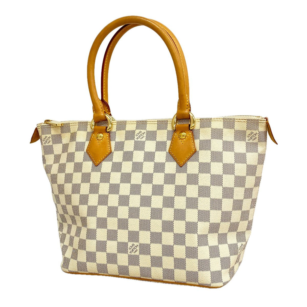Louis Vuitton Handbag Damier Azur Saleya PM White