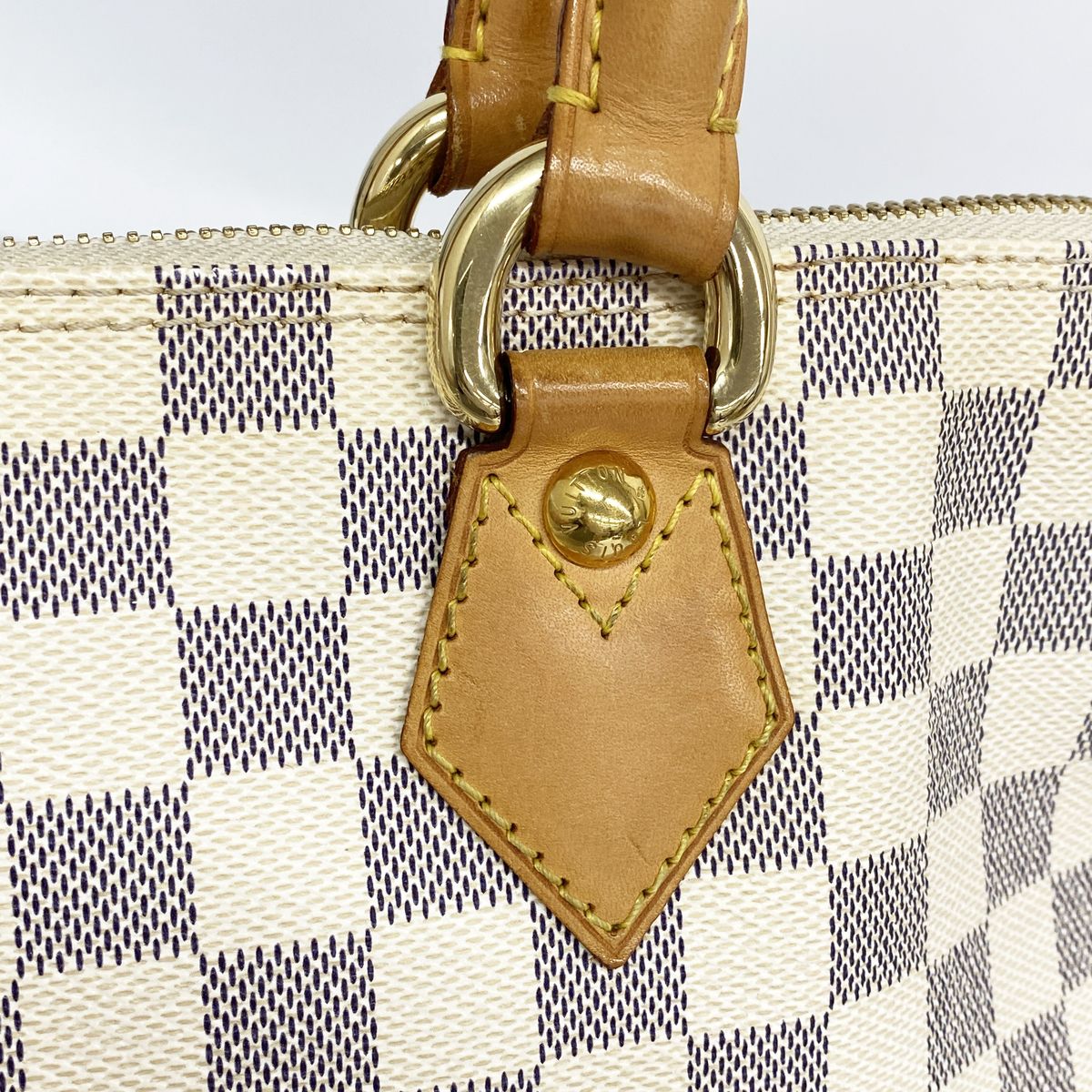 Louis Vuitton Handbag Damier Azur Saleya PM White — view 8