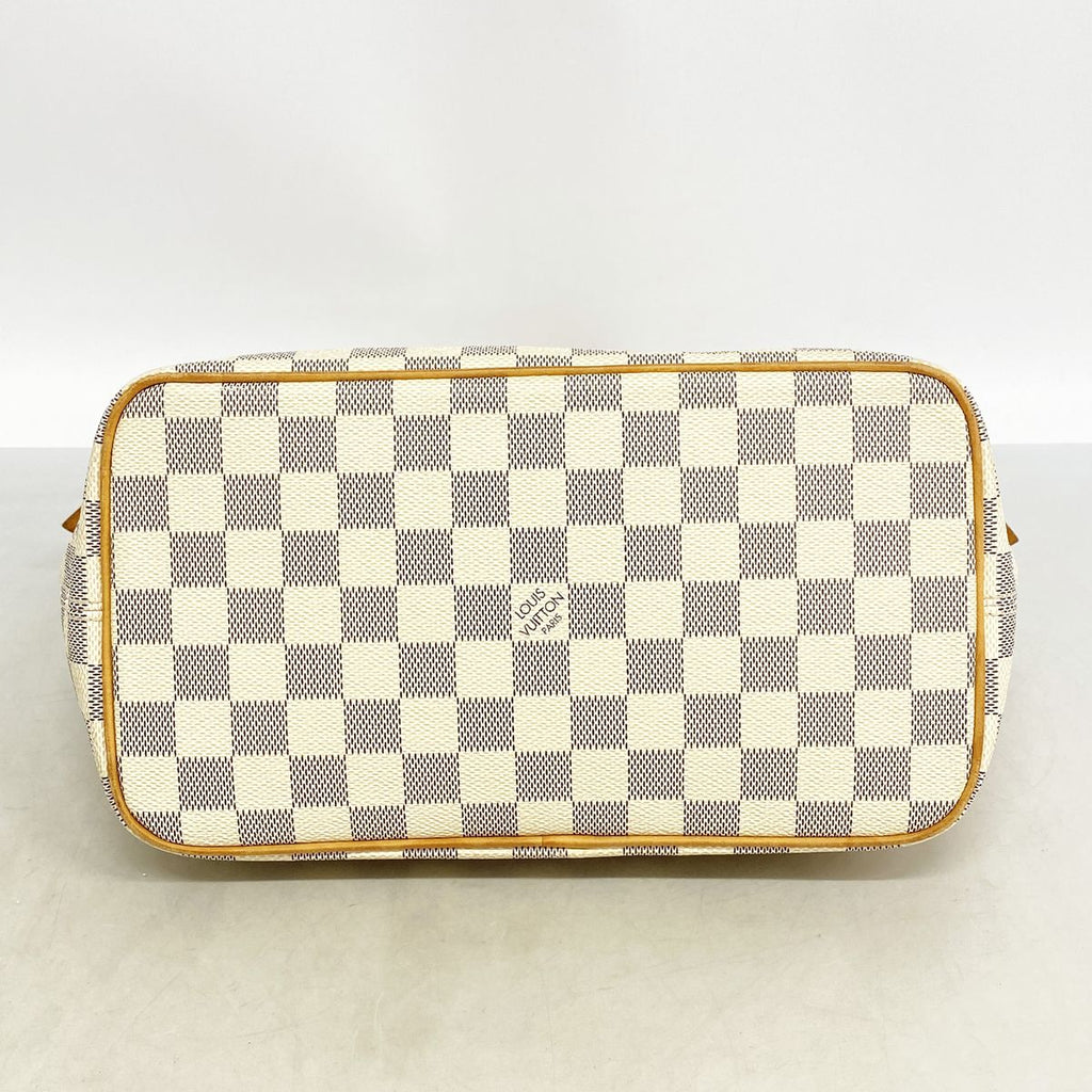 Louis Vuitton Handbag Damier Azur Saleya PM White — view 3