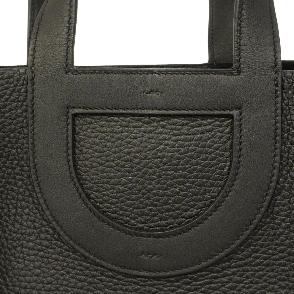 Hermes Handbag in the Loop 18 Taurillon Clemence Black Silver — view 7