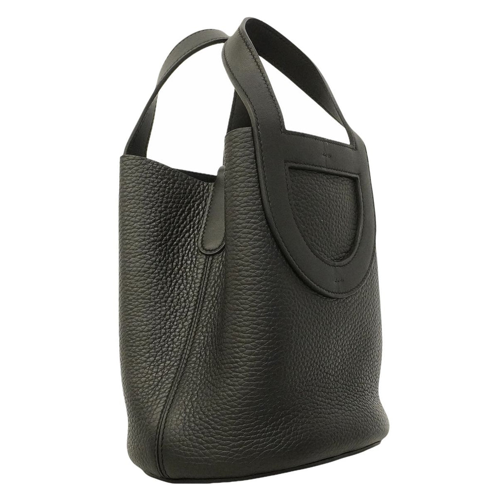Hermes Handbag in the Loop 18 Taurillon Clemence Black Silver — view 2
