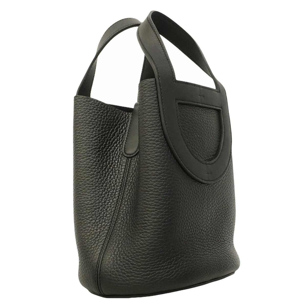 Hermes Handbag in the Loop 18 Taurillon Clemence Black Silver — view 2