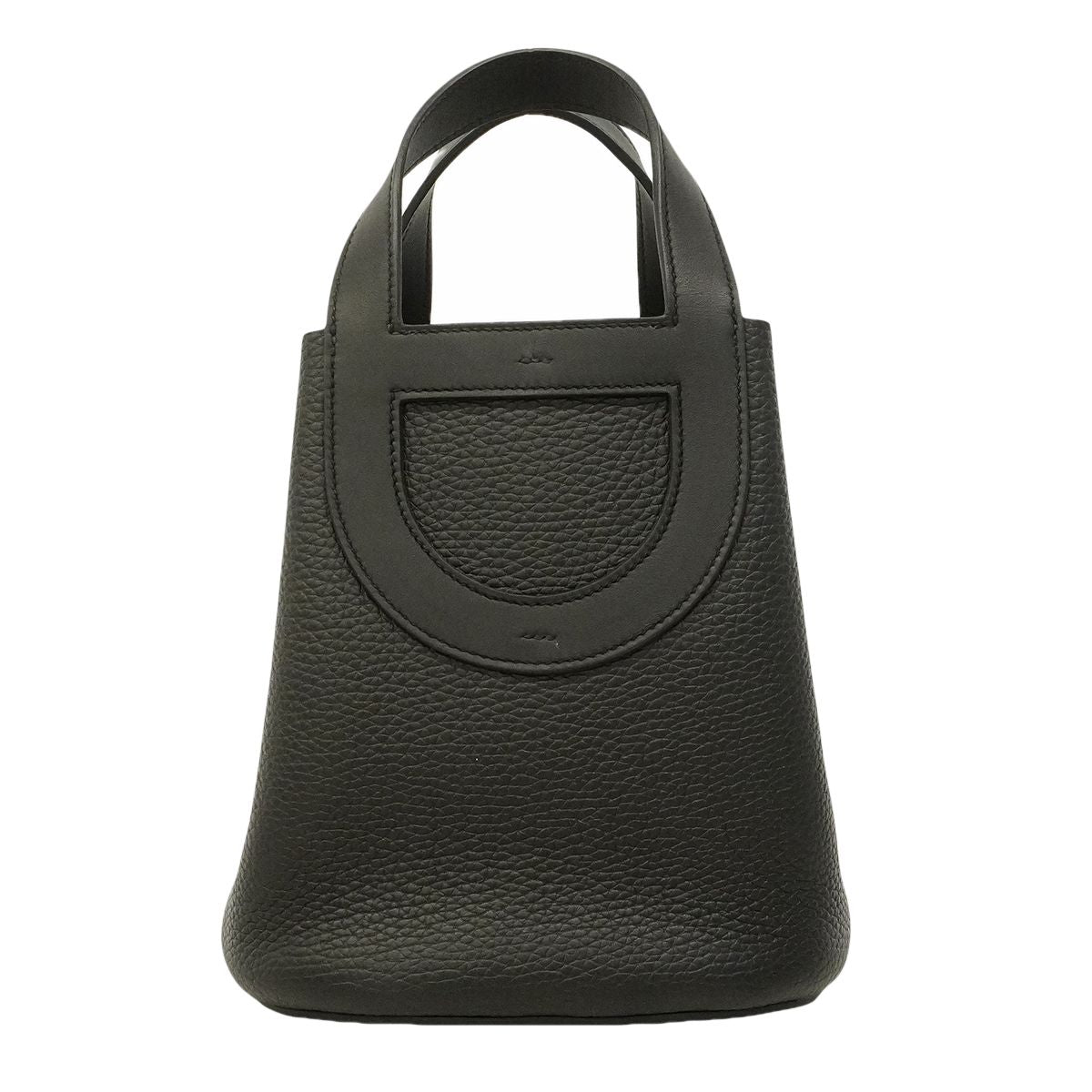 Hermes Handbag in the Loop 18 Taurillon Clemence Black Silver — view 8