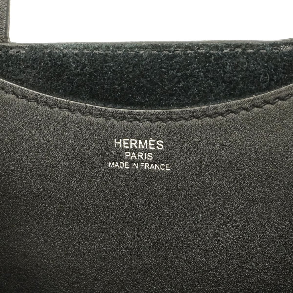 Hermes Handbag in the Loop 18 Taurillon Clemence Black Silver — view 5
